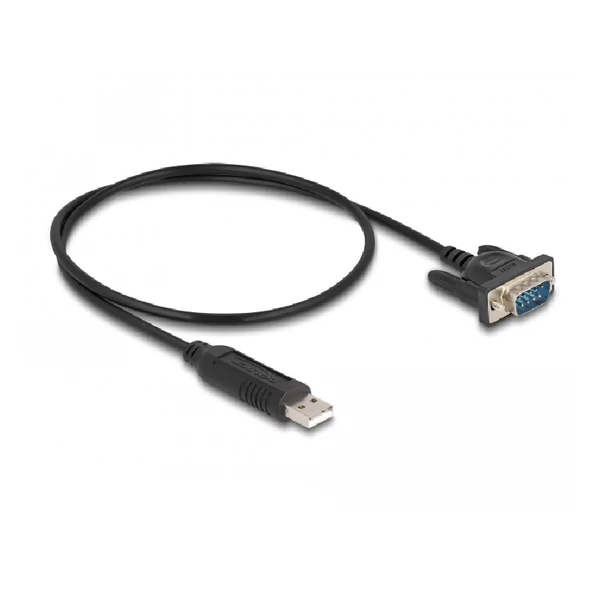Delock USB 2.0 soros RS-232 adapterhez kompakt soros konnektor házzal 50 cm FTDI