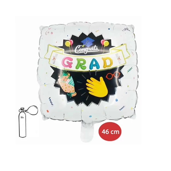 Ballagási fólialufi 46 cm fehér