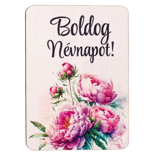 Boldog névnapot feliratú tábla 4db-os csomagban GV04-15