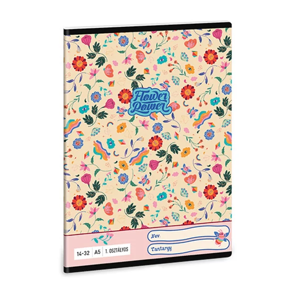 Ars Una: Flower Power 1.osztályos vonalas füzet A/5 14-32