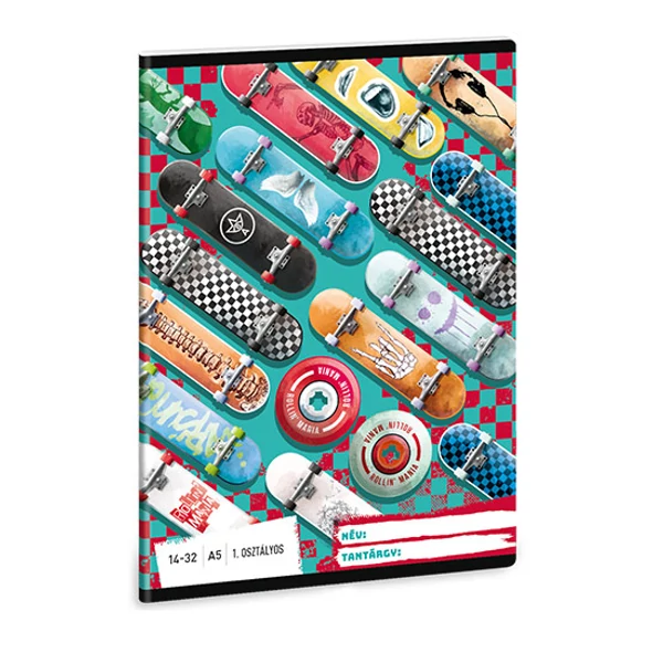 Ars Una: Rollin Mania 1.osztályos vonalas füzet A/5 14-32