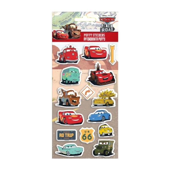 Disney Verdák 3D pufi matrica szett 10x22cm-es íven