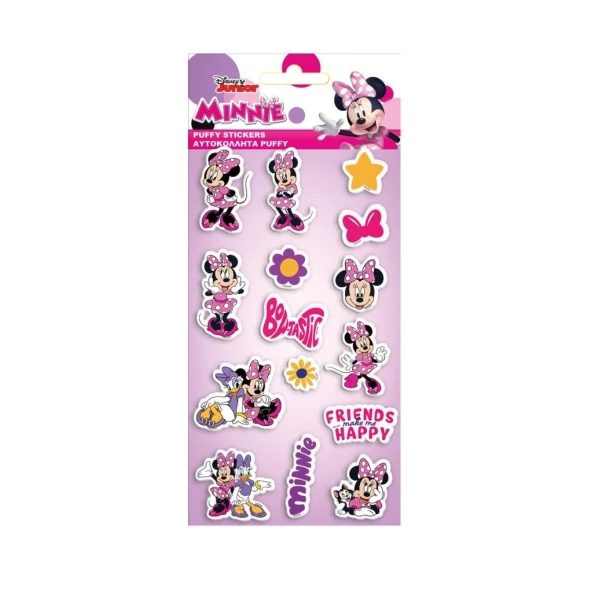 Minnie egeres 3D pufi matrica szett 10x22cm-es íven