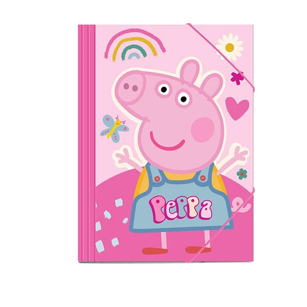 Peppa malacos rózsaszín gumis mappa 25x35cm