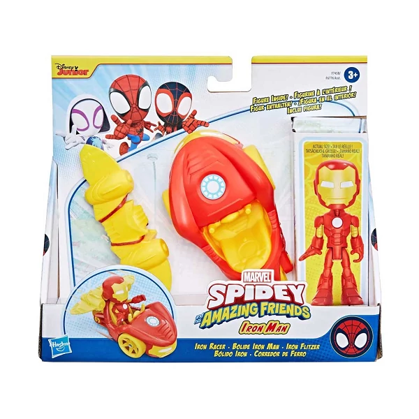 Pókember: Póki és csodálatos barátai - Vasember akciófigura járművel - Hasbro