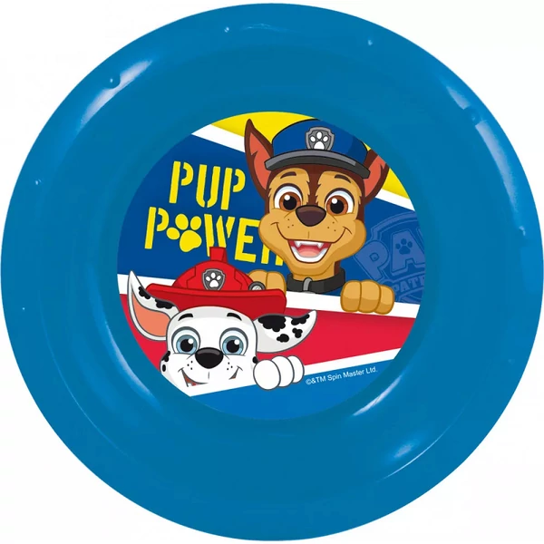 Műanyag mancs őrjárat mintás mély tányér QP1802