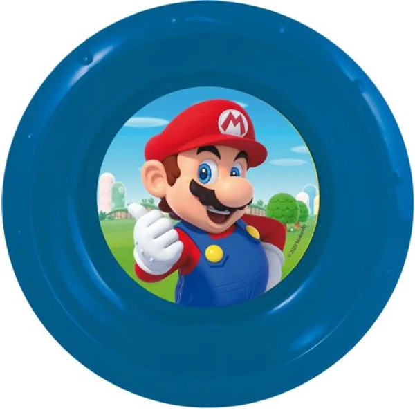 Műanyag super mario mintás mély tányér QP2012