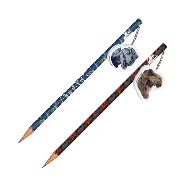 Jurassic World grafit ceruza radírral több változatban 1db