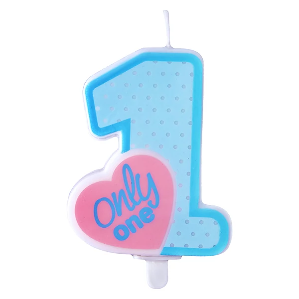 Party tortagyertya 1. évszámos kék színben