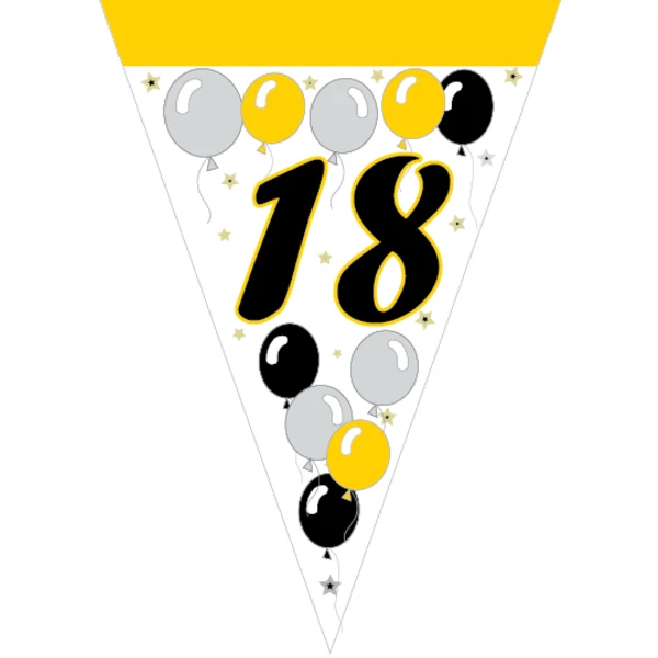 Party zászlófüzér 18. évszámos
