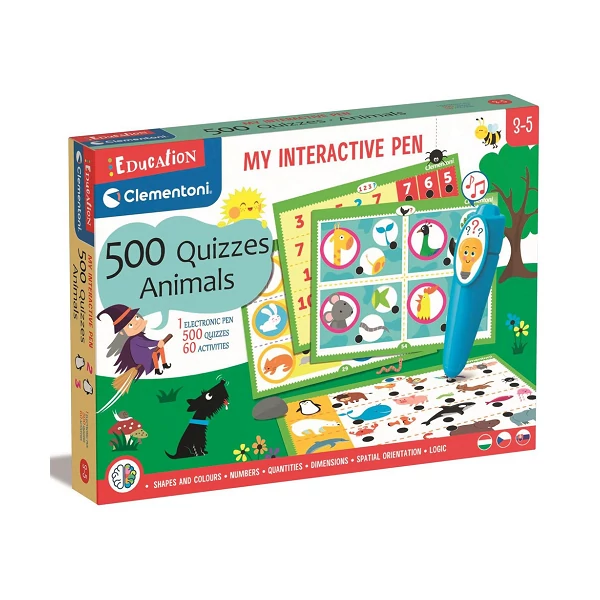 Interaktív toll 500 db állatos kvízzel készségfejlesztő - Clementoni