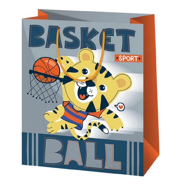 Oroszlános közepes méretű ajándéktáska 18x23x10cm-es