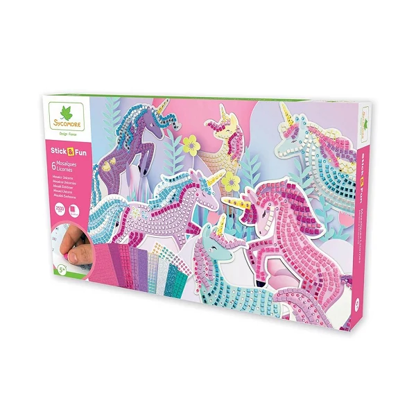 Sycomore Stick'N Fun Unikornisos nagy mozaikkép készítő szett