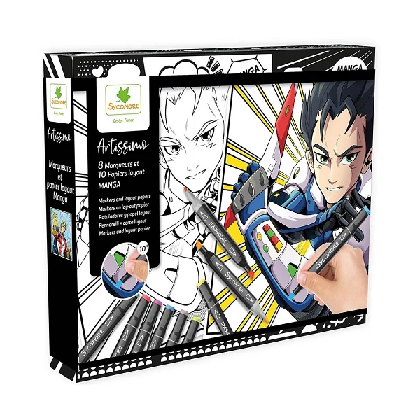 Sycomore Artissimo Manga színező - Fiú hősök