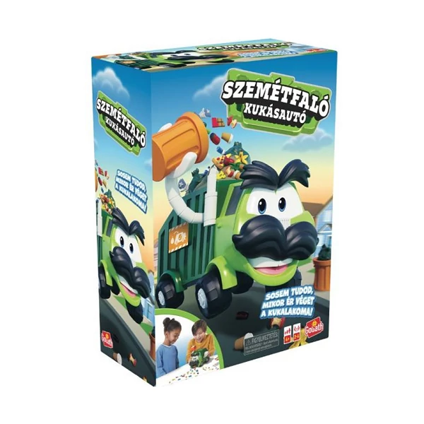 Szemétfaló kukásautó társasjáték