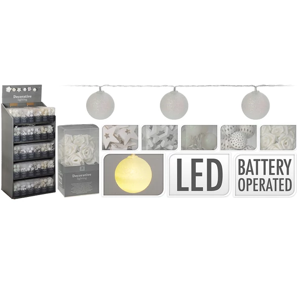 Karácsonyi LED-es fényfüzér 5féle változatban AX5100600