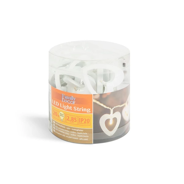 Karácsonyi LED-es fényfüzér melegfehér színben 2,85M 56520