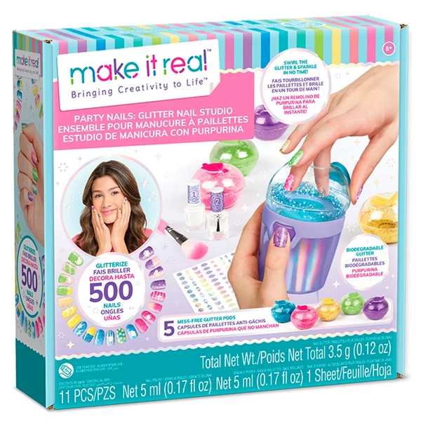 Mate It Real: Csillogó parti körmök játékszett