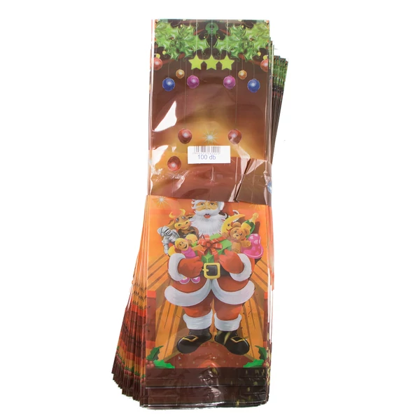 Keskeny, nagyméretű Mikulás tasak 100db