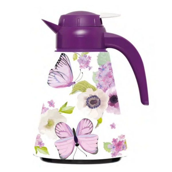 1,2 literes virágos-lepkés termosz kiöntővel SO500