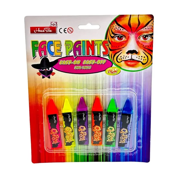 6 színű arcfestő kréta 72377