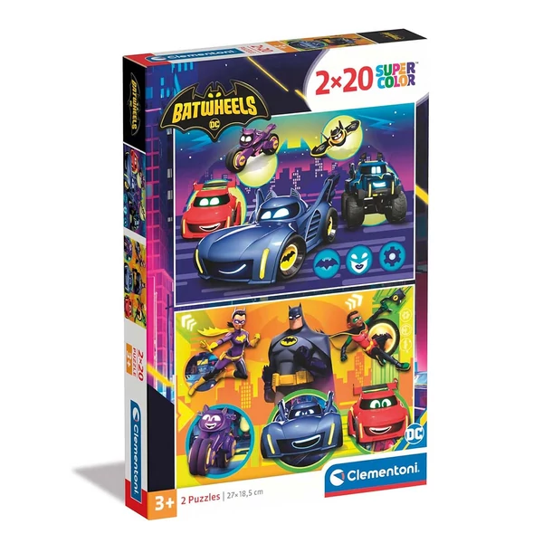 Batwheels 2x20db-os Supercolor puzzle - Clementoni