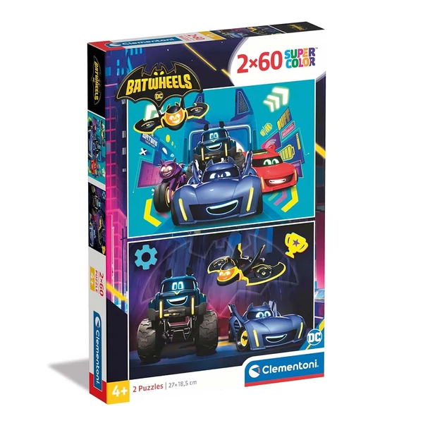 Batwheels 2x60db-os Supercolor puzzle - Clementoni