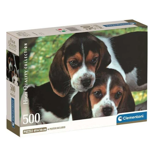 Cuki kiskutyák HQC 500db-os Compact puzzle - Clementoni
