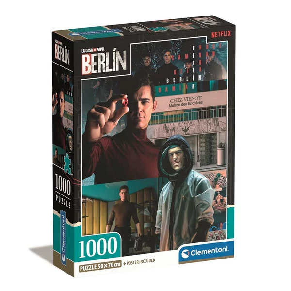 A nagy pénzrablás: Berlin izgalmas jelenetek 1000db-os Compact puzzle 50x70cm - Clementoni