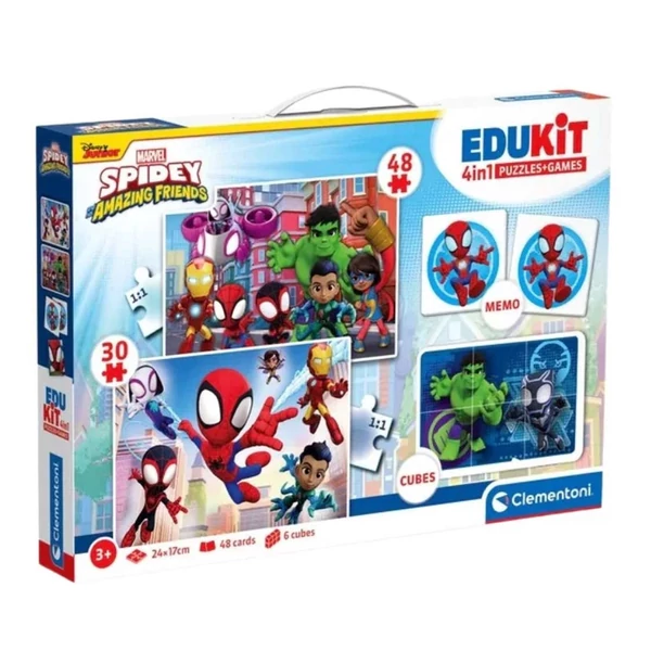 Edukit: Spidey 4 az 1-ben játékgyűjtemény - Clementoni