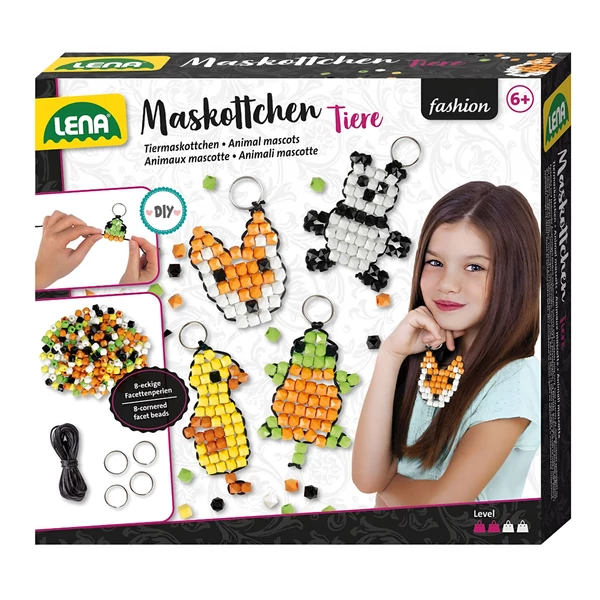 LENA: DIY kulcstartó készítő állatos gyöngyfűző szett