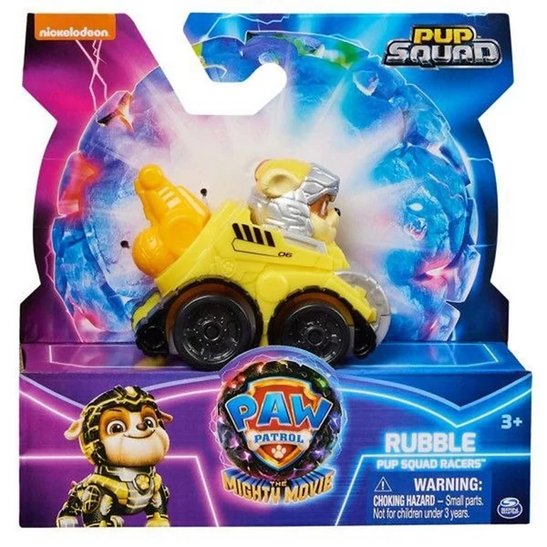 Mancs őrjárat A Szuperfilm: Pup Squad Racers Rubble minifigura járművel - Spin Master