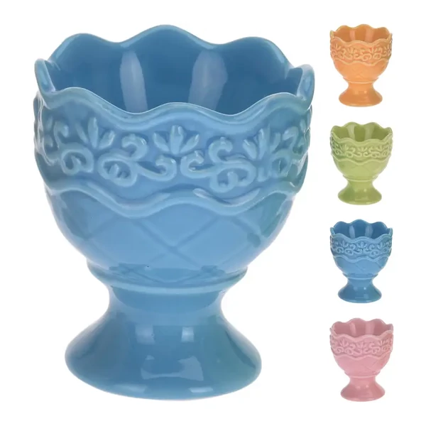 Húsvéti tojástartó 4 különböző színben 5,5x5,5x6,5cm ALX112190