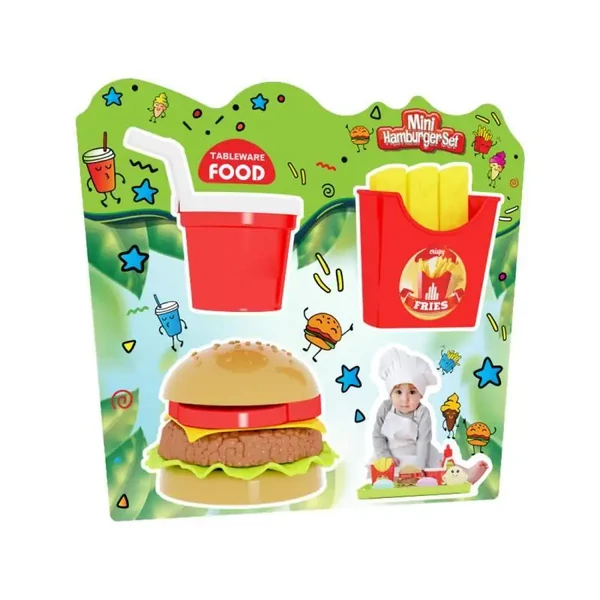 Játék gyorséttermi étkészlet két különböző változatban BZ2022