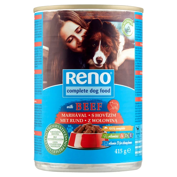 Reno marha kutyakonzerv felnőtt kutyák részére 415g