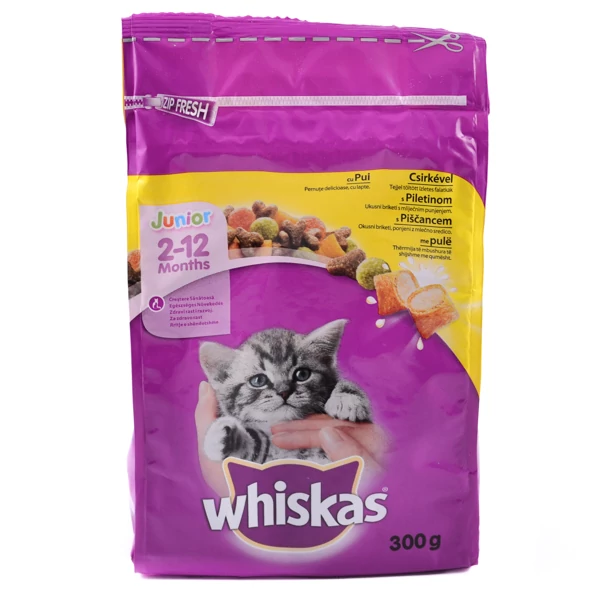 Whiskas junior csirkés macskaeledel 300g