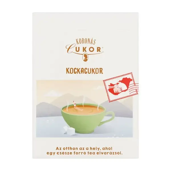 Koronás kockacukor 500g