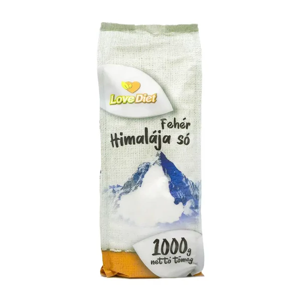 Love Diet fehér Himalája só 1kg - csak egyedi szállítással vagy személyes átvétellel