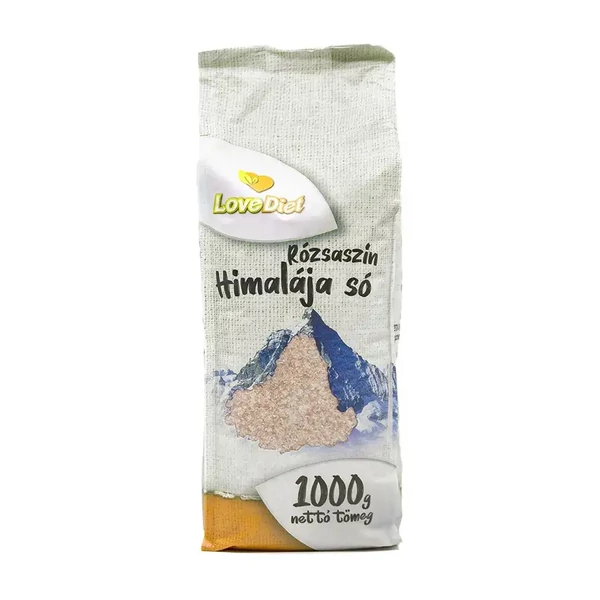 Love Diet rózsaszín Himalája só 1kg  - csak egyedi szállítással vagy személyes átvétellel