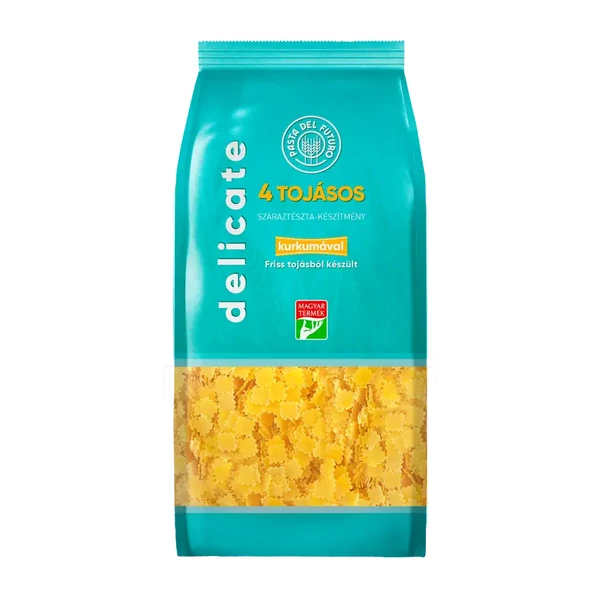 Delicate 4 tojásos eperlevél tészta kurkumával 200g