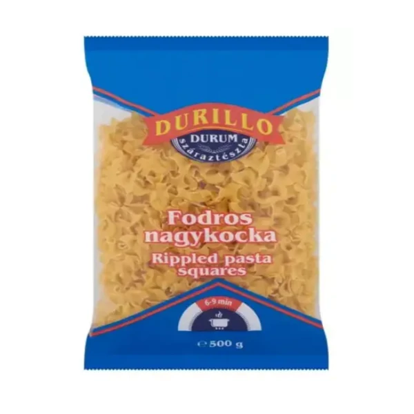 Durillo durum fodros nagykocka tészta 500g