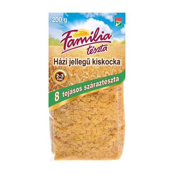 Família 8 tojásos kiskocka tészta 200g