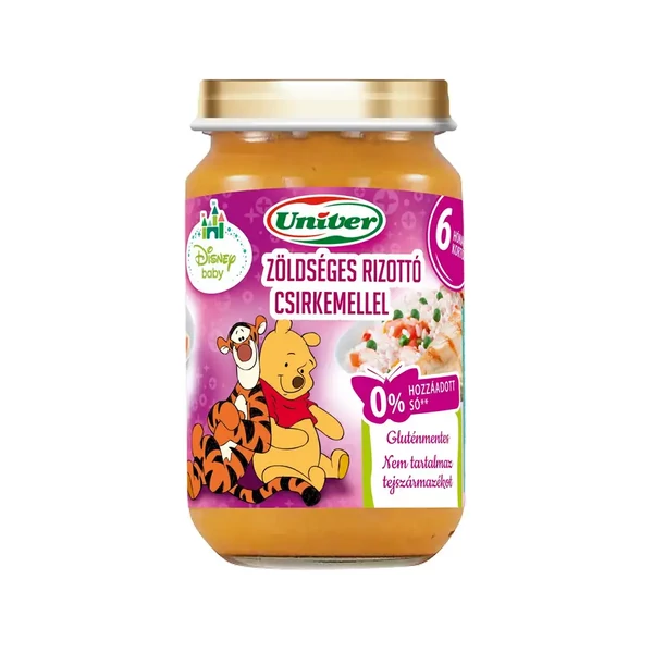 Univer zöldséges rizottó csirkemellel bébiétel 6 hónapos kortól 163 g