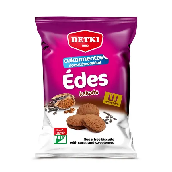 Detki cukormentes kakaós keksz 180g