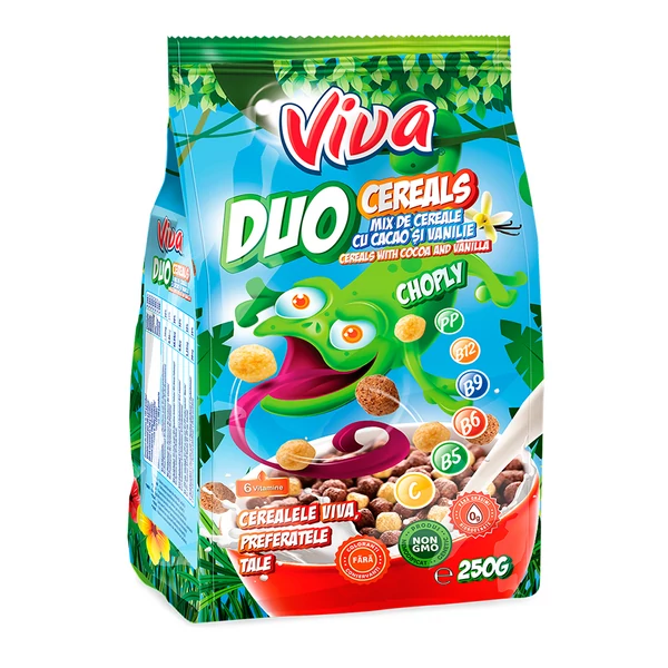 Viva mix-duó kakaós-vaníliás gabonagolyó 250 g