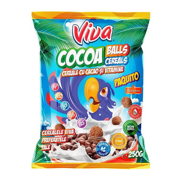Viva gabonagolyó 250g Kakaós
