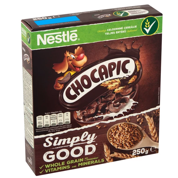 Nestlé Chocapic csokiízű, ropogós gabonapehely vitaminokkal és ásványi anyagokkal 250 g