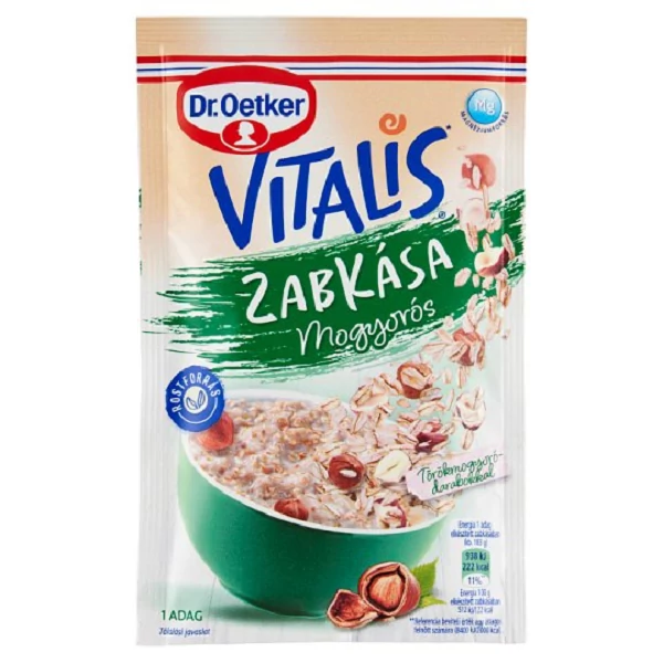 Dr. Oetker Vitalis mogyorós zabkása alappor 58 g