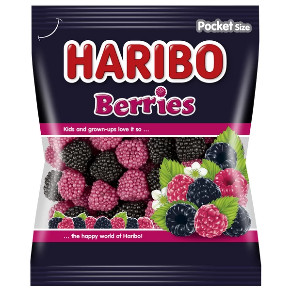Haribo Berries zselés cukordrazsé 100 g