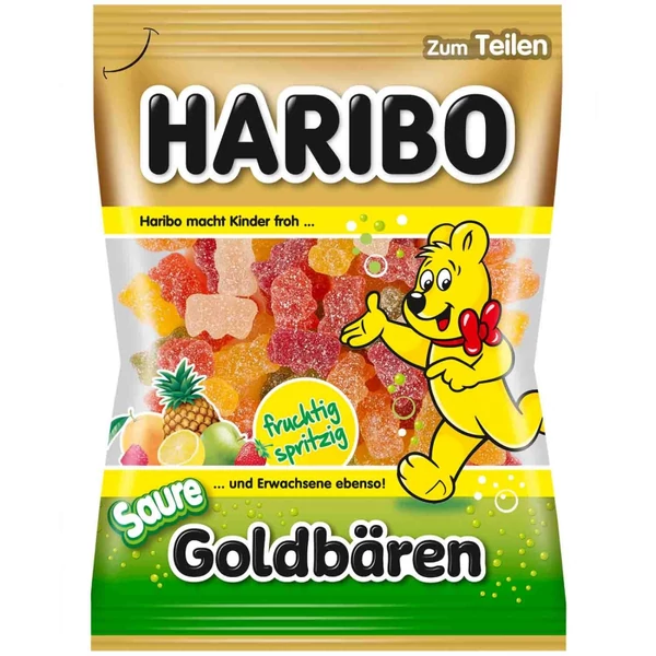 Haribo goldbaren sauer gumicukor 80g